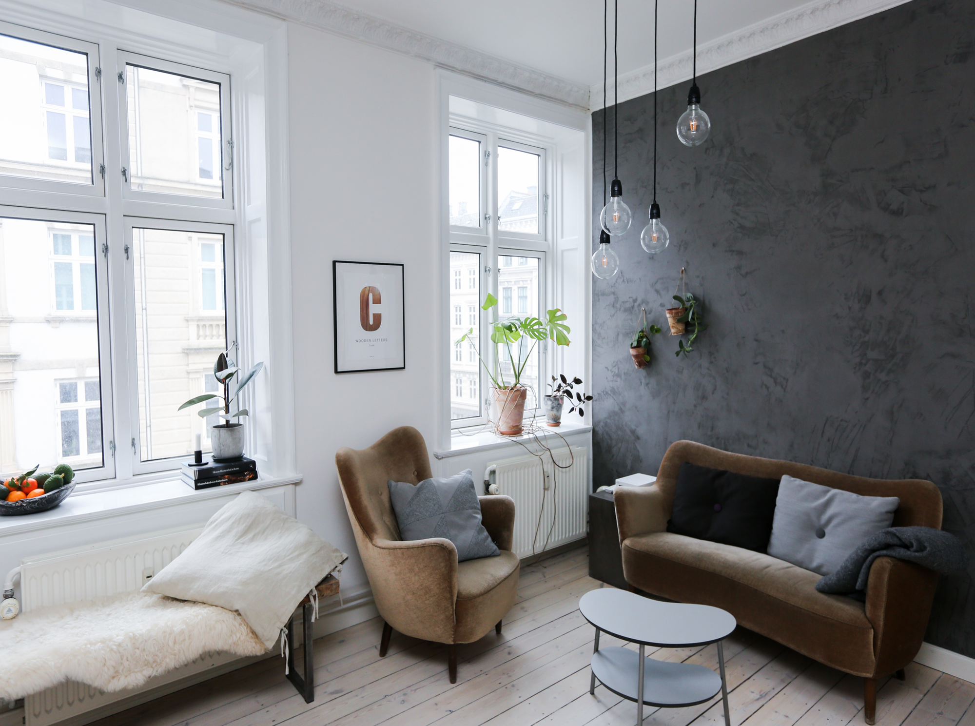 Warm consulting room with chairs and natural light